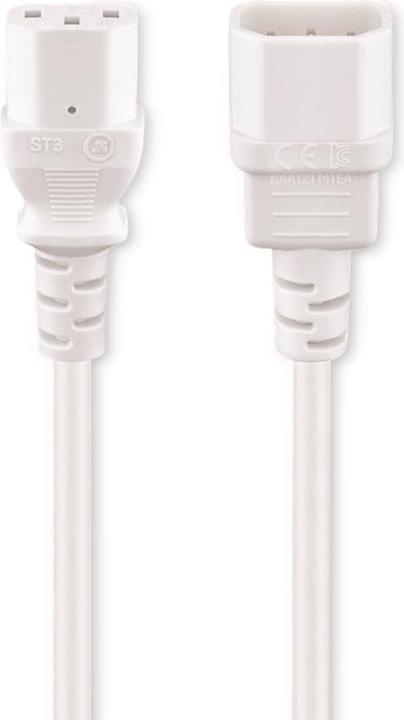 Actual product image Goobay Cold device extension, 0.5 m, white (0.50 m, C13)