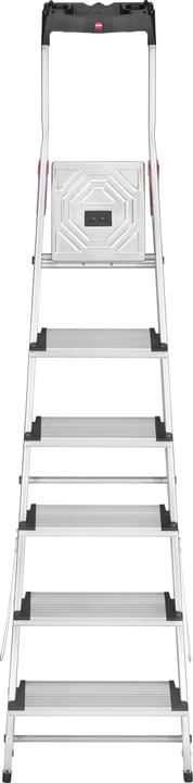 Actual product image Hailo L80 ComfortLine, aluminium safety stepladder, 6 steps (Stepladder, 116 cm)