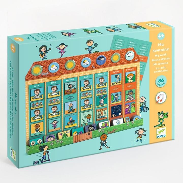 Actual product image Djeco Meine Woche (German, French, Italian, English)