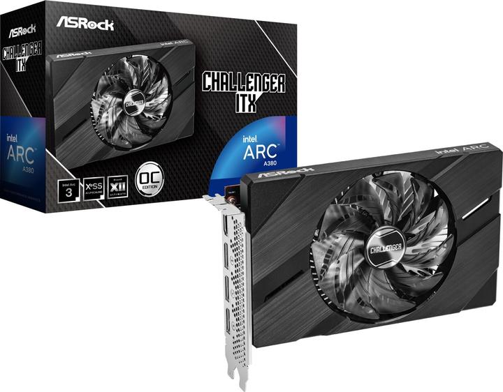 Actual product image AsRock Arc A380 Challenger ITX 6GB OC (6 GB)