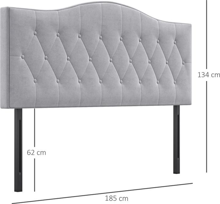 Image du produit Homcom Tête de lit (185 x 8 x 134 cm)