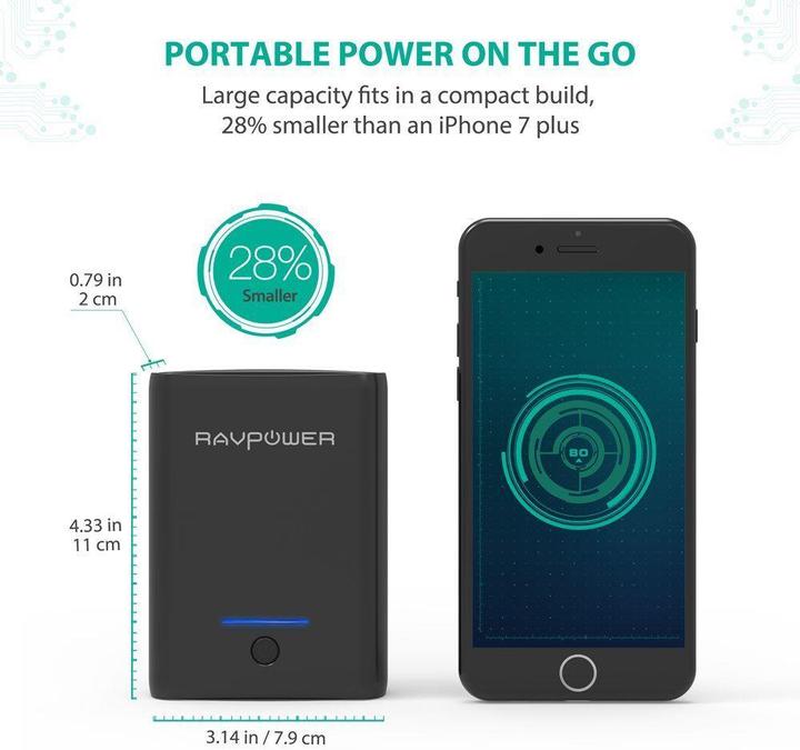 Produktbild RAVPower RP-PB005 Super Portable (10000 mAh)