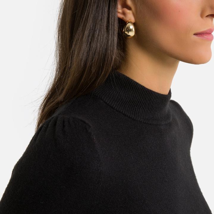 Actual product image Anne Weyburn Stand-up collar jumper in soft knitwear (42)