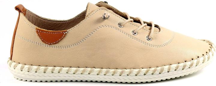 Actual product image Lunar Womens/Ladies St Ives Leather Plimsolls (39)