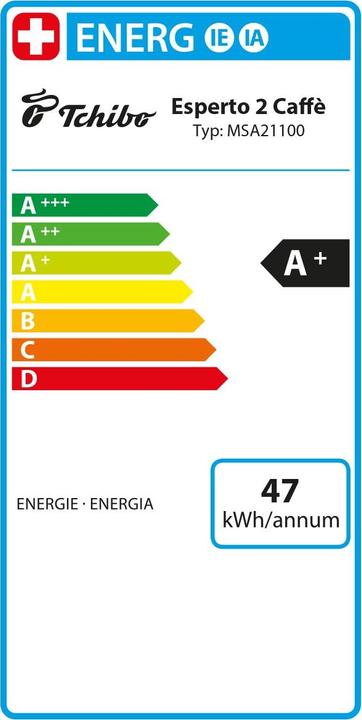 Label énergétique Tchibo Esperto2 Caffè