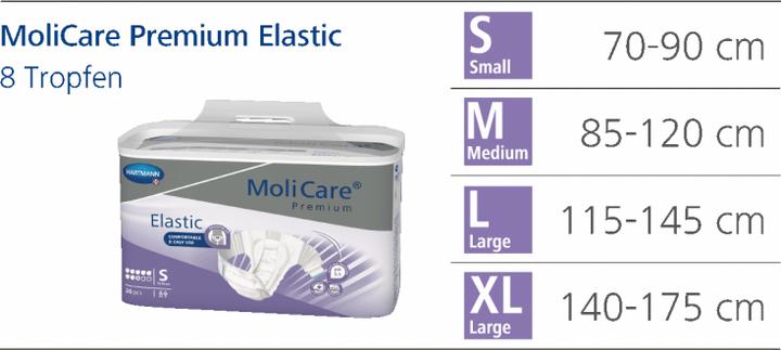 Produktbild MoliCare Elastic 8 Inkontinenz Slip (26 x, M)