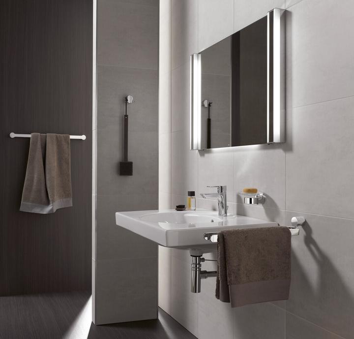 Actual product image Emco Towel rail FINO 2-arm, swivelling, 350mm chrome