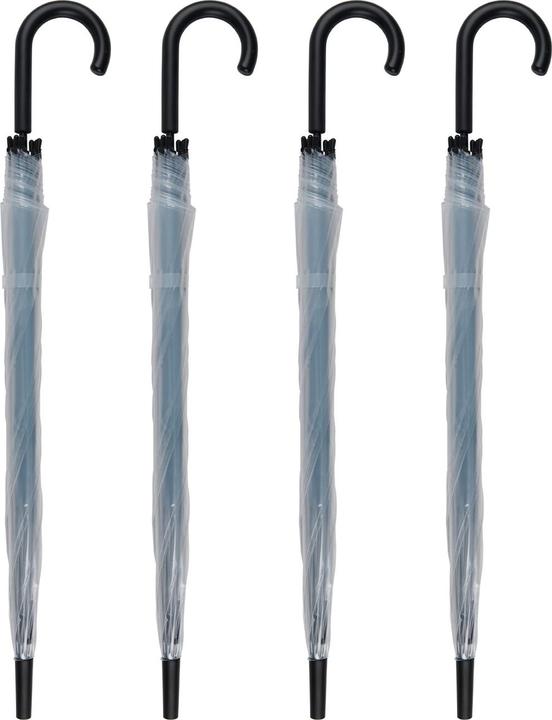 Actual product image Kinzo 4er-Set Regenschirm, transparent, Ø 100 cm