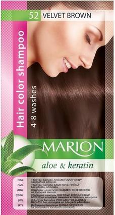 Image du produit Marion Shampooing 4-8 Wash 52 Velvety Brown 40Ml (40 ml, Shampoing liquide)