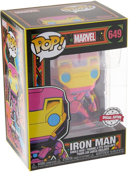 Actual product image Funko POP! - Marvel - Black Light: Iron Man