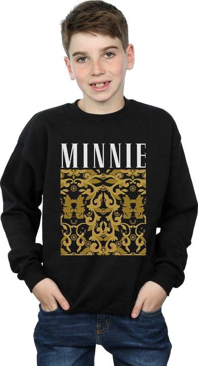 Actual product image Disney Boys Minnie Mouse Baroque Pattern Sweatshirt (128)