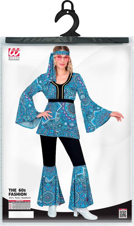 Image du produit Widmann THE 60s FASHION -blue mandala (Oberteil, Hose, Stirnband), S (S)