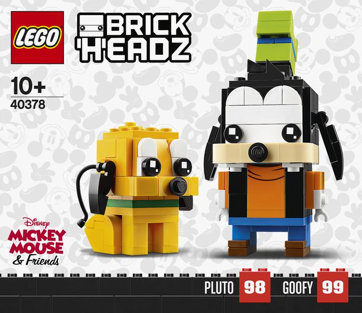 Produktbild LEGO Disney - Goofy & Pluto (40378, LEGO Brickheadz, LEGO Seltene Sets)