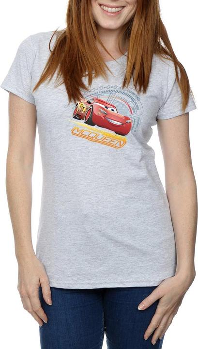Actual product image Cars Womens/Ladies Lightning McQueen Cotton T-Shirt (L)
