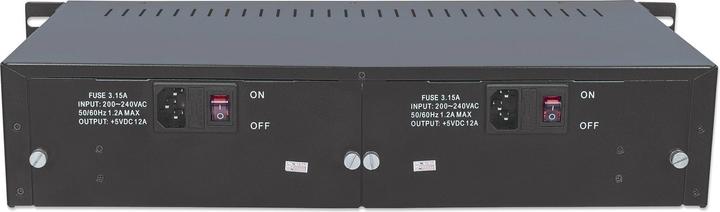 Produktbild Intellinet Medienkonvertergehaeuse 14 Slot 48,26 cm 19Zoll-Rackmount 2 HE redundantes Netzteil im Lieferumfang