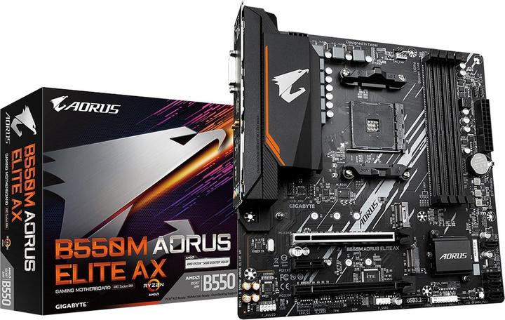 Gigabyte B550M AORUS ELITE AX (AM4, AMD B550, mATX)