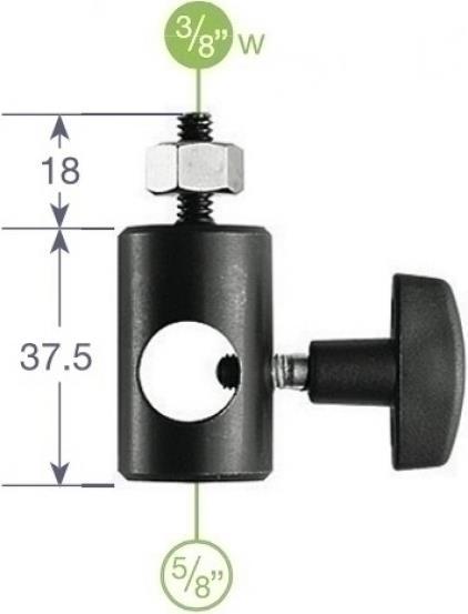 Immagine prodotto Manfrotto 014-14 Adattatore rapido 5/8 Adattatore con filetto maschio 1/4 (Adattatore per stativo)