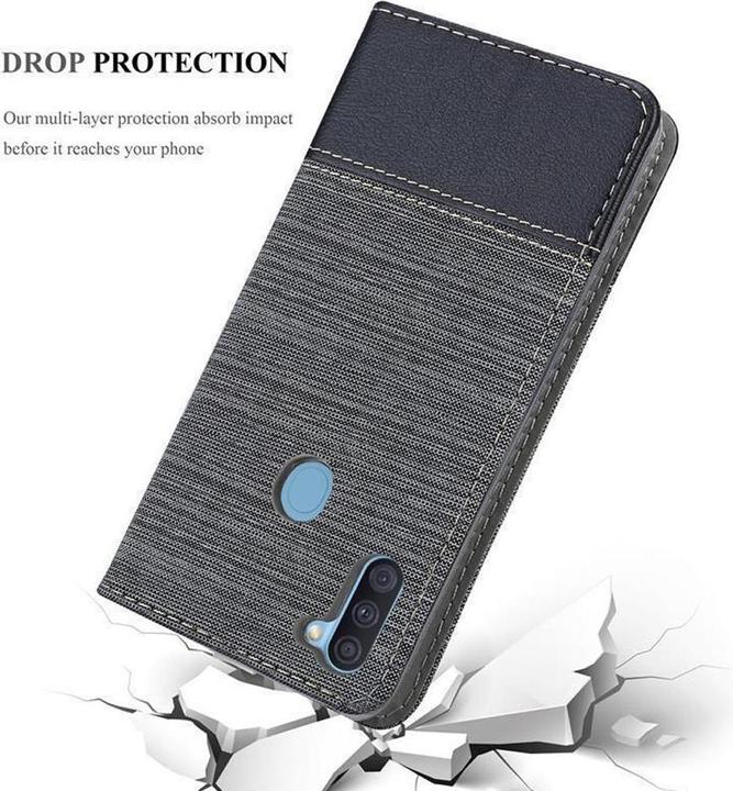 Produktbild Cadorabo Book Jeans Optik Cover (Samsung Galaxy A11)