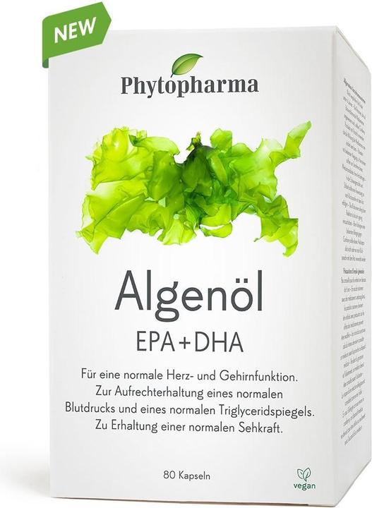 Produktbild Phytopharma Algenöl EPA + DHA (80 Stück, Kapseln, 120 g)