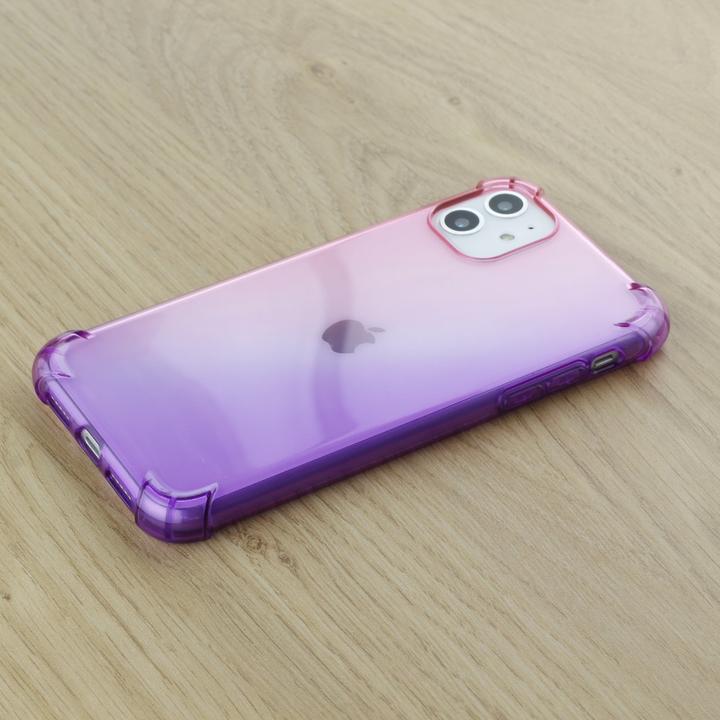 Image du produit PhoneLook Coque Bumper Rainbow Silicone anti-choc avec bords protégés rose (Realme 12 Pro+, Apple iPhone 12)