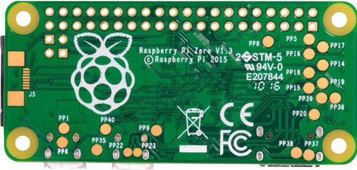 Actual product image Raspberry Pi Pi® Zero-W Zero W 512 MB 1 x 1.0 GHz (-PI-ZEROW-OPW)