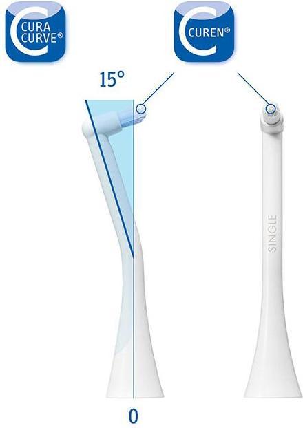 Produktbild Curaprox Hydrosonic Brush Head Single (Mundduschenaufsätze)