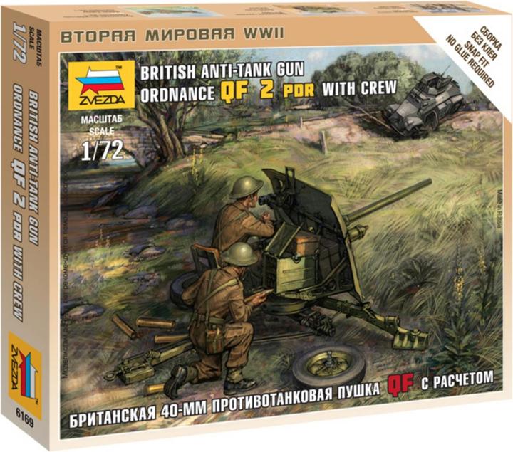 Image du produit Tamiya 1:72 Brit.QF 2-pdr canon antichar, équipage