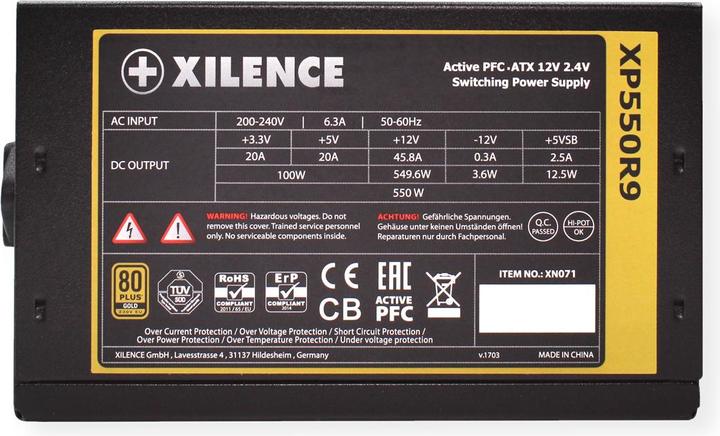 Actual product image Xilence Performance X (550 W)