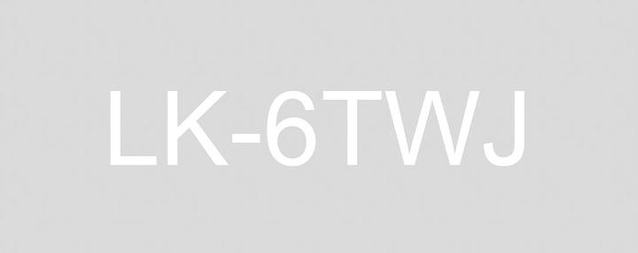 Actual product image Epson Matte Clear/White 24mm LK-6TWJ (2.40 cm, Transparent)