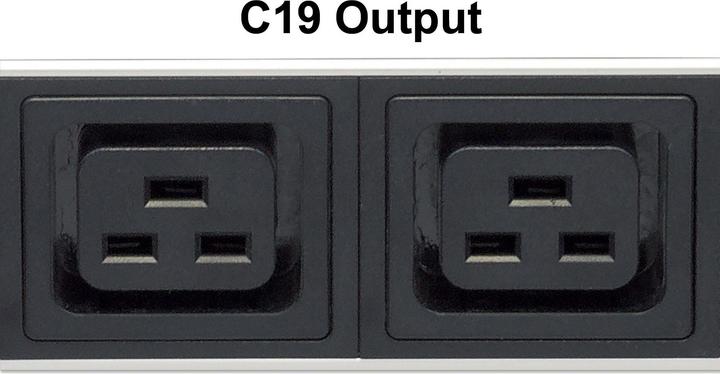 Image du produit Intellinet Prise d'appareil froid C13+C19 PDU vert. Montage