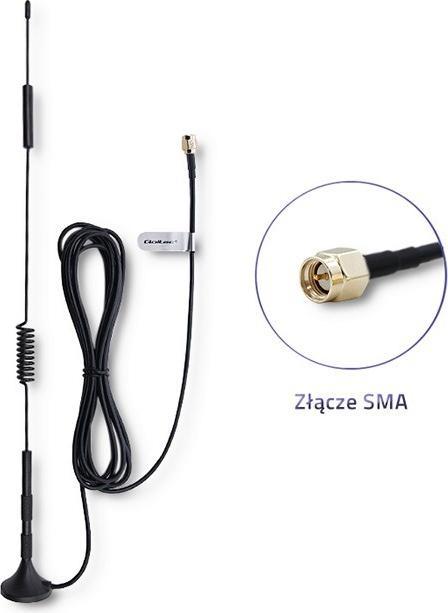 Image du produit Qoltec Antenne omnidirectionnelle 4G LTE DUAL 7dBI Indoor Outdoor (4G)
