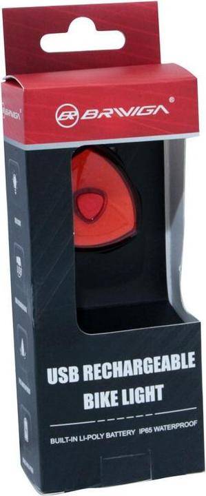 Produktbild P2R USB-Fahrradlicht hinten an der led-sattelstütze 30 lumen mit bremsanzeige, 7 modus (30 lm)