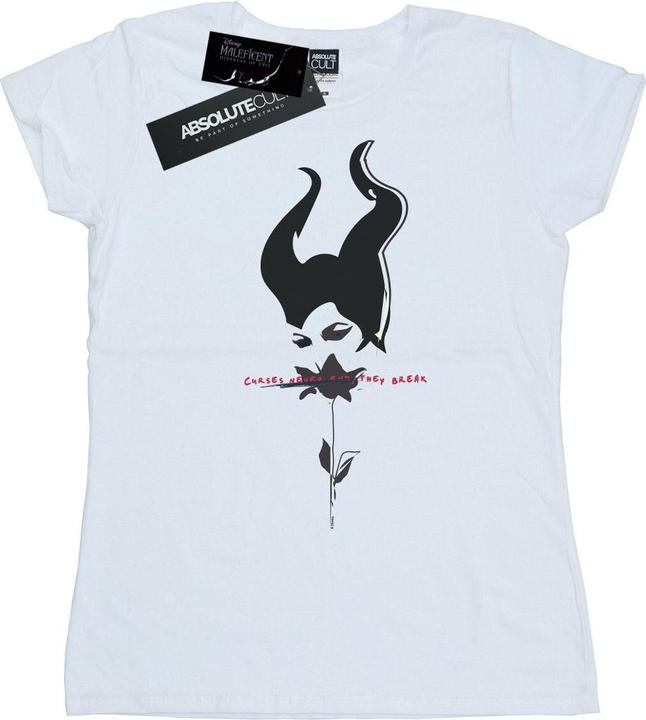Actual product image Disney Womens/Ladies Maleficent Mistress Of Evil Curses Don't Break Cotton T-Shirt (XXL)