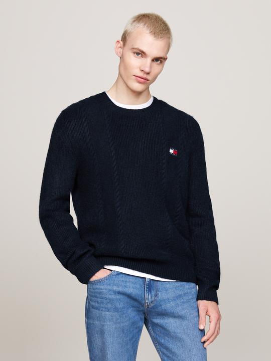 Actual product image Tommy Hilfiger Slim Fit Trui Gebreid - Donkerblauw - Maat XL (XL)