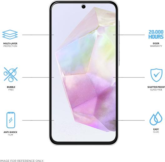 Produktbild Eiger Display-Folie (1er-Pack) Mountain H.I.T Clear (1 Stück, Samsung Galaxy A56, Samsung Galaxy A36)