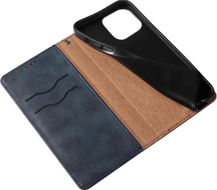 Immagine prodotto Hurtel Cinturino con magnete Custodia iPhone 14 Pro Flip Wallet Mini Lanyard Stand Blu (Apple iPhone 14 Pro)
