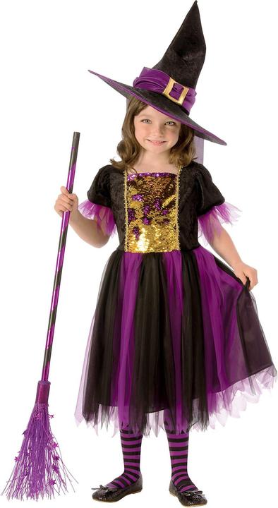 Produktbild Metamorph Color Magic Hexenkostüm für Kinder mit Wendepailletten (128)