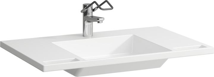Laufen Liberty Line washbasin, barrier-free, made of Marbond, 1 tap hole, without overflow, 850x550m (600 mm, 915 mm)