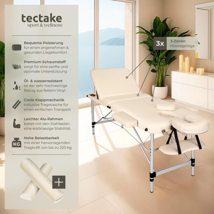 Produktbild tectake 3 Zonen Massageliege