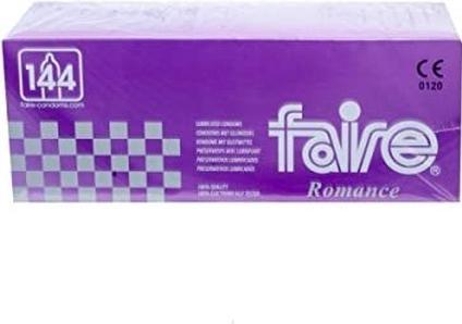 Produktbild Faire Romance» 144 einfache, feuchte Kondome in der Grosspackung (144 Stk.)