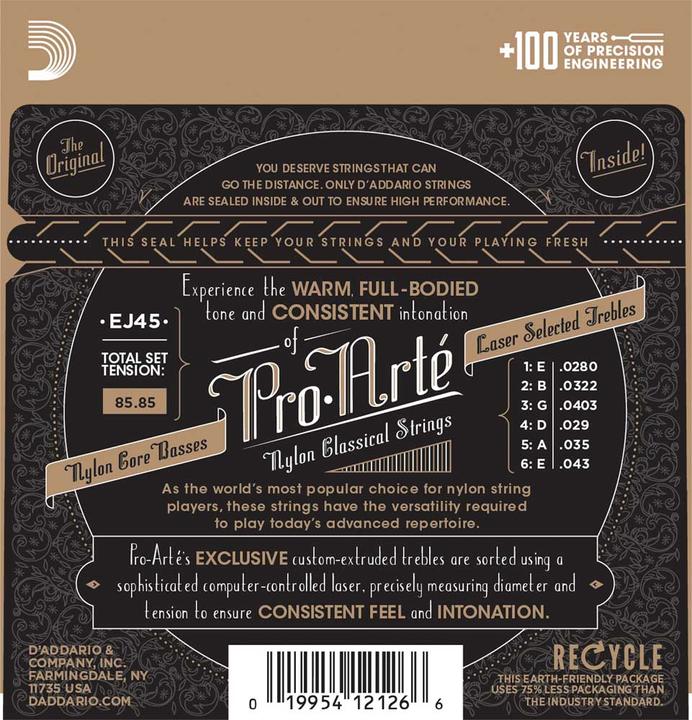 Image du produit D'Addario Ej45 (6 x, Guitare, 0.04")