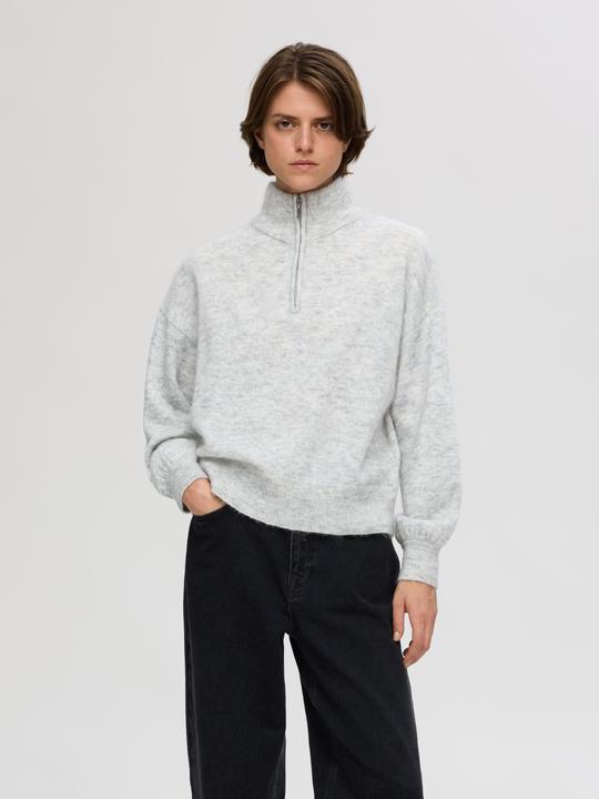 Image du produit Selected Femme Pull à manches longues et demi-zip (L)