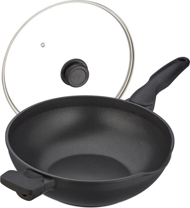 Immagine prodotto Relaxdays Padella wok (30 cm, Wok, Alluminio)