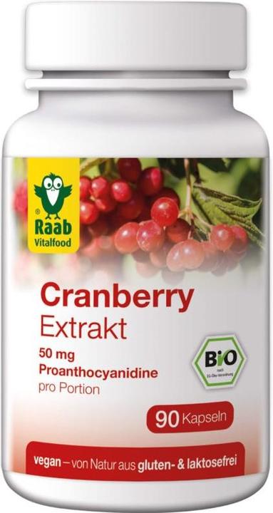 Raab Estratto di mirtillo rosso con proantocianidine Biologico (90 Pezzo/i, Pillole)