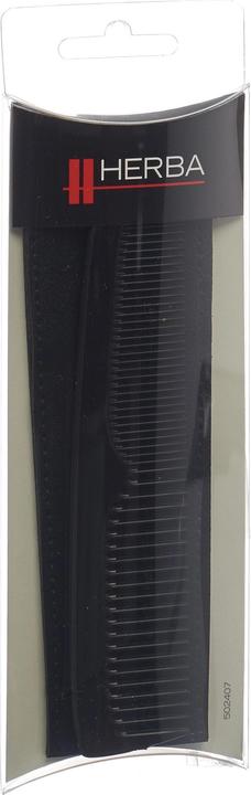 Actual product image Herba Pocket comb with case, hand-sawn, plastic