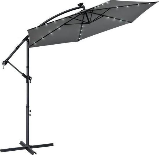 Produktbild Juskys Ampelschirm Brazil mit LED und Kurbel (3.50 m)