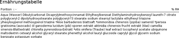 Nährwerte und Zutaten Bioearth Lait solaire spray SPF 25 (Sonnenspray, SPF 25, 150 ml)