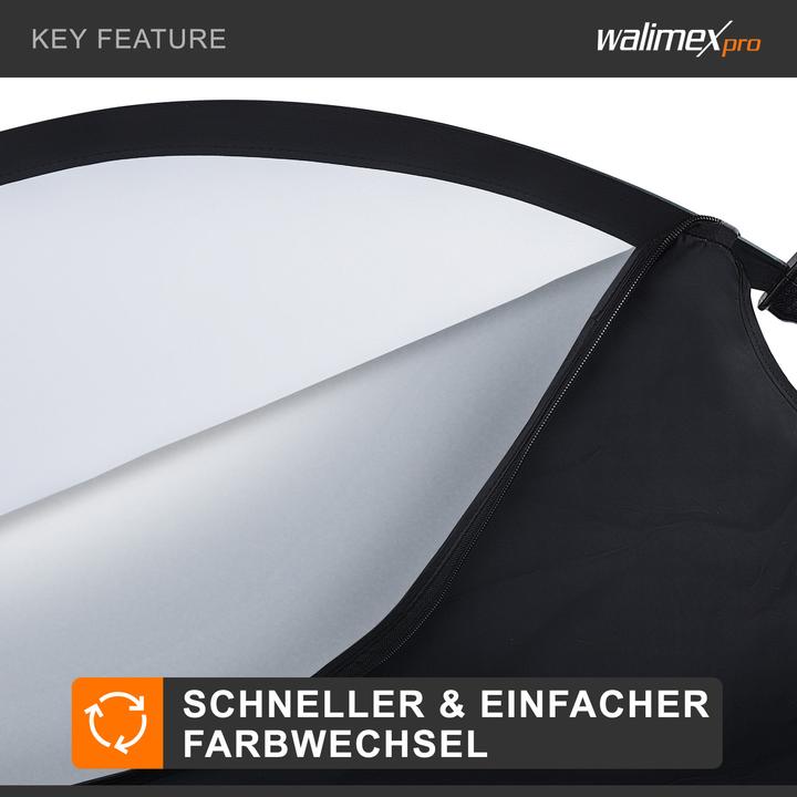 Produktbild Walimex pro Pro 5 in 1 Faltreflektor wavy comfort (Faltreflektor, 107 cm)