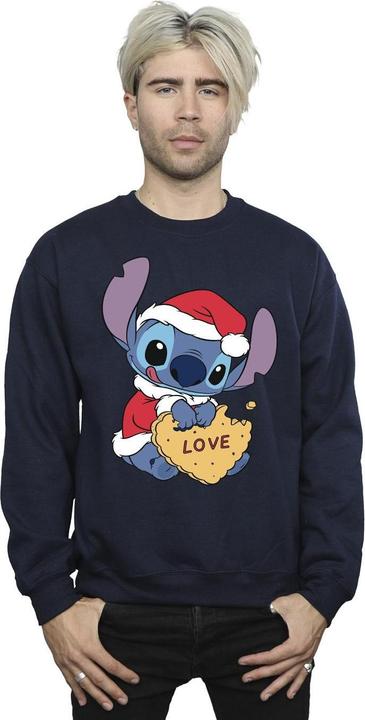 Produktbild Disney Lilo And Stitch Christmas Love Biscuit Sweatshirt (L)