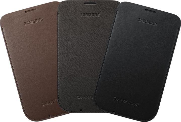 Actual product image Samsung Leather Pouch Cover (Samsung Galaxy Note 2)